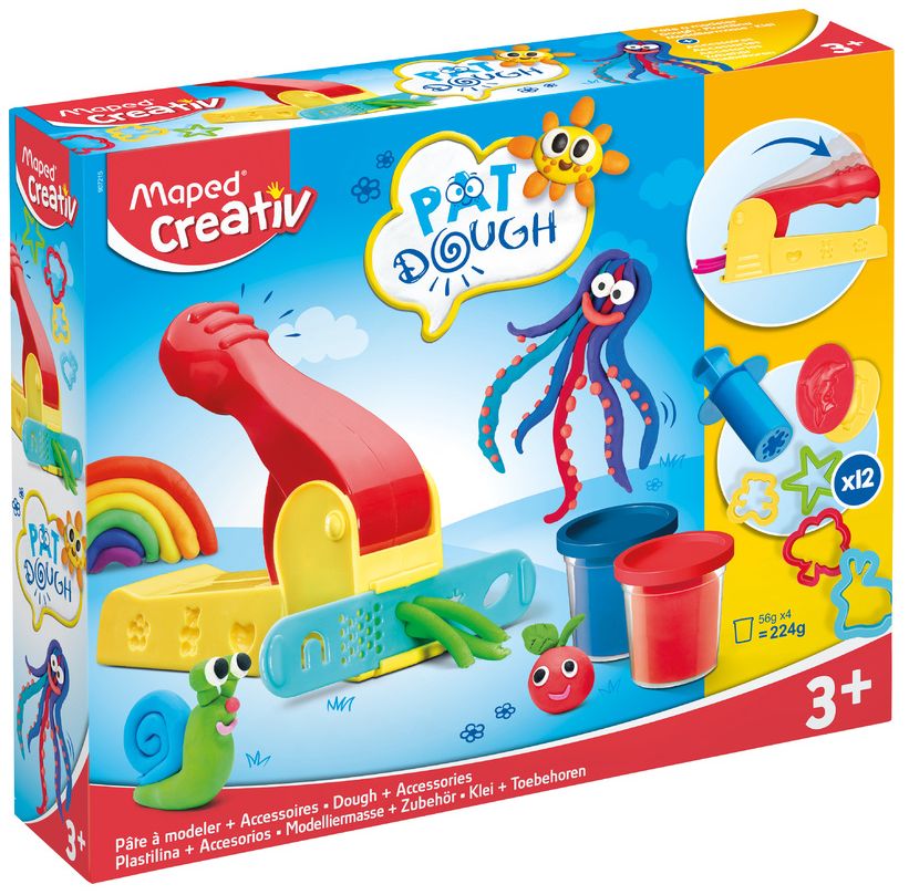 PAT DOUGH-4X POTS+12X ACCESSOIRES PRESSE